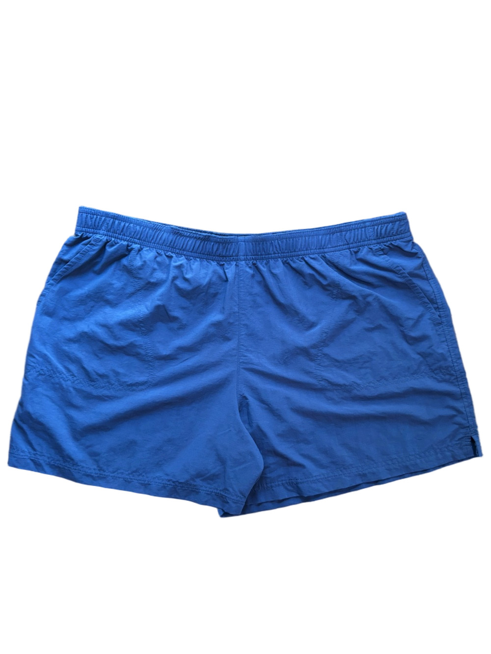 Columbia Men's Swim Trunks Navy Blue Nylon Large 7 Inch Inseam